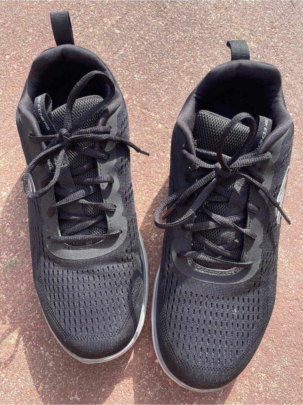 Men's Skechers Black Athletic Running Shoes - Lightweight Comfort